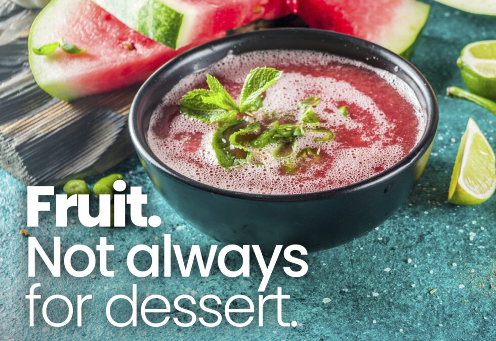 Fruit, not always for dessert.